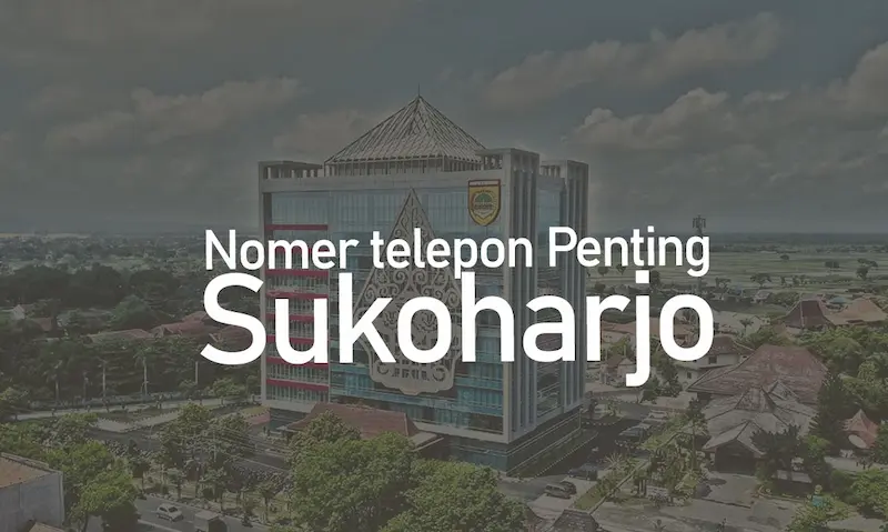 nomor telepon penting kabupaten sukoharjo